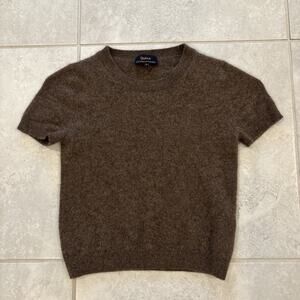 Quince Brown Short Sleeve Tee